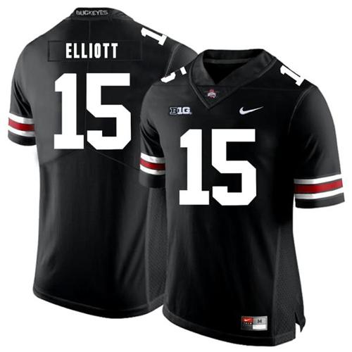 Youth Nike Ohio State Buckeyes #15 Ezekiel Elliott Football Jersey Black