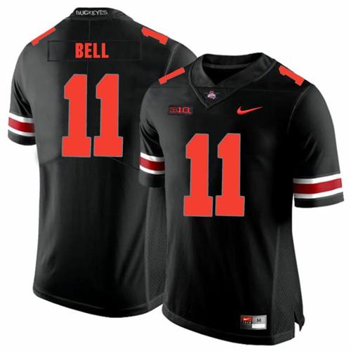 Youth Nike Ohio State Buckeyes #11 Vonn Bell Football Jersey Black Shadow