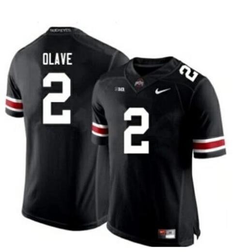 Youth Nike Ohio State Buckeyes #2 Chris Olave NCAA Football Black Jersey