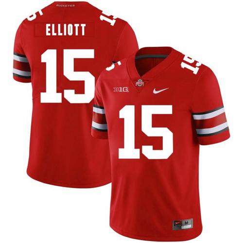 Youth Nike Ohio State Buckeyes #15 Ezekiel Elliott Football Jersey Red