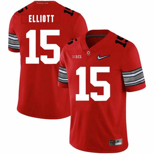 Youth Nike Ohio State Buckeyes #15 Ezekiel Elliott Football Jersey Diamond Red