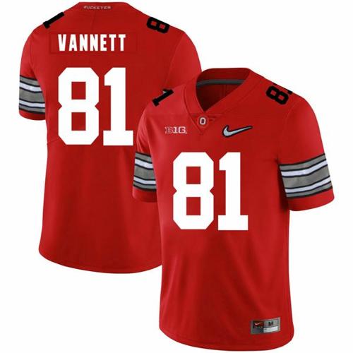 Youth Nike Ohio State Buckeyes #81 Nick Vannett Football Jersey Diamond Red