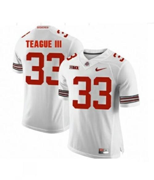 Youth Nike Ohio State Buckeyes #33 Master Teague NCAA Football Jersey White