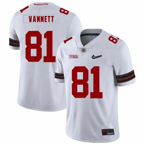 Youth Nike Ohio State Buckeyes #81 Nick Vannett Football Jersey Diamond White