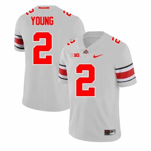 Youth Nike Ohio State Buckeyes Chase Young Jersey #2 College Football Game Gray