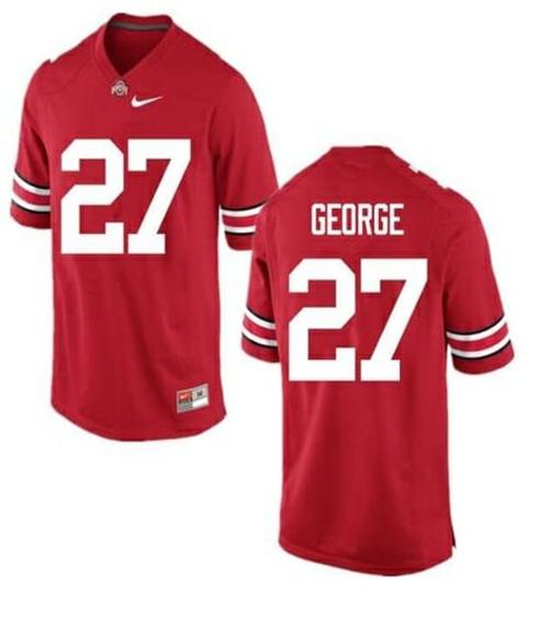 Youth Nike Ohio State Buckeyes #27 Eddie George NCAA College Football Jersey Red