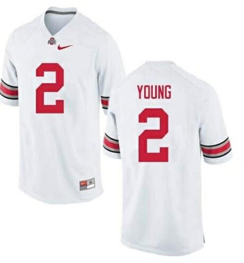 Youth Nike Ohio State Buckeyes #2 Chase Young NCAA College Football Jersey White