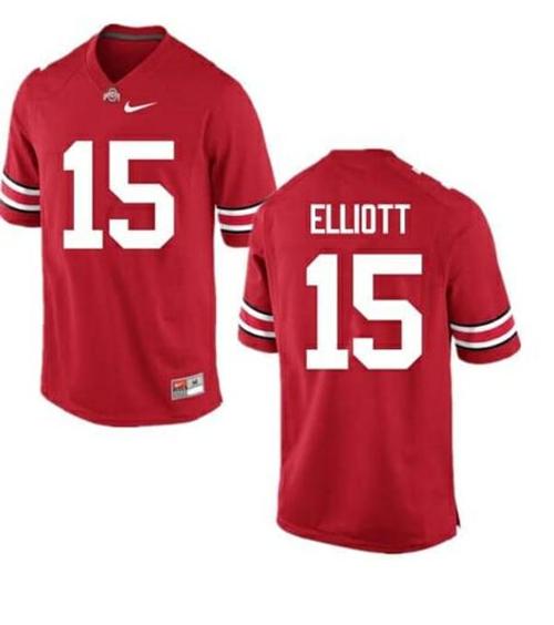 Youth Nike Ohio State Buckeyes #15 Ezekiel Elliott NCAA College Football Jersey Red