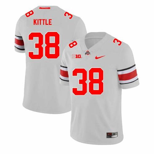 Youth Nike Ohio State Buckeyes Cameron Kittle Jersey #38 College Football Game Gray