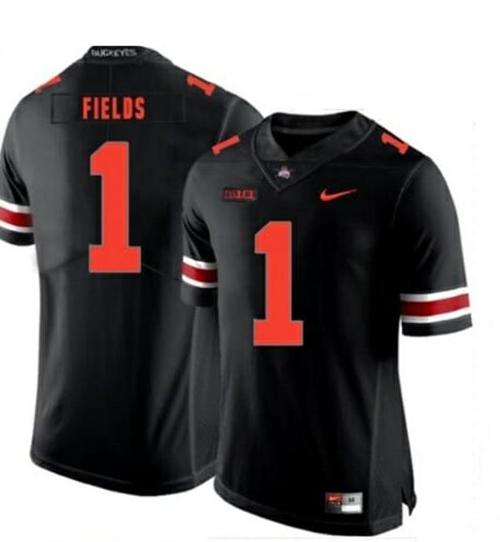 Youth Nike Ohio State Buckeyes #1 Justin Fields College NCAA Football Black Jersey