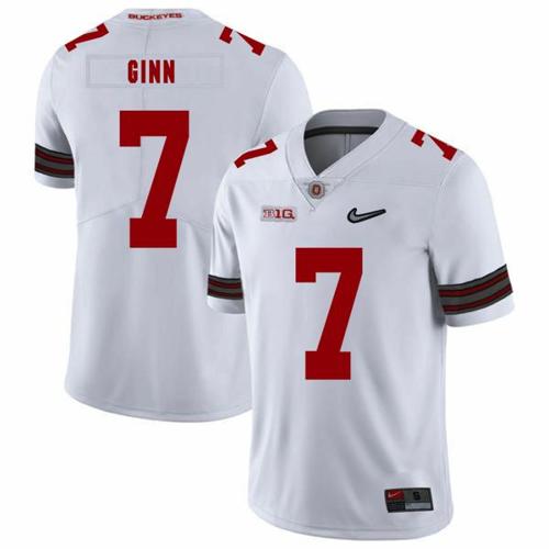 Youth Nike Ohio State Buckeyes #7 Ted Ginn Jr College Football Jersey Diamond White