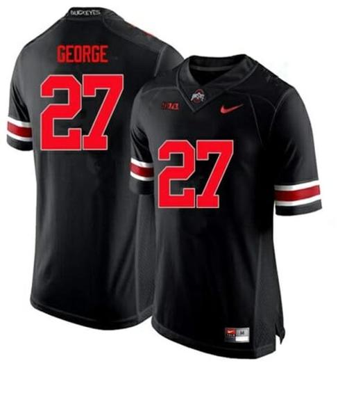 Youth Nike Ohio State Buckeyes #27 Eddie George NCAA College Football Black Jersey