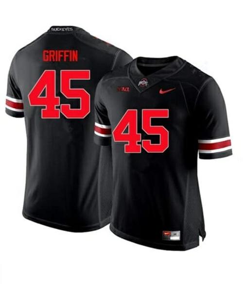 Youth Nike Ohio State Buckeyes #45 Archie Griffin NCAA College Football Black Jersey