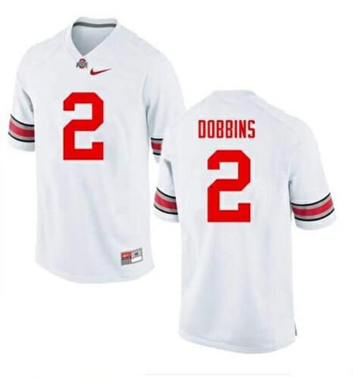 Youth Nike Ohio State Buckeyes #2 J.K. Dobbins NCAA College Football Jersey White