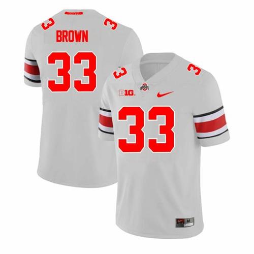 Youth Nike Ohio State Buckeyes Devin Brown Jersey #33 College Football Game Gray