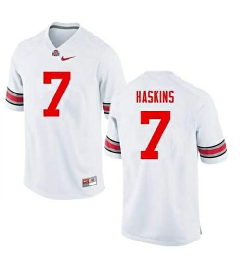 Youth Nike Ohio State Buckeyes #7 Dwayne Haskins NCAA College Football Jersey White