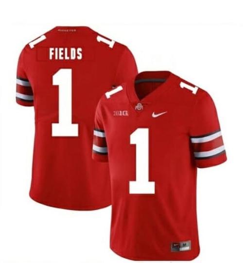 Youth Nike Ohio State Buckeyes #1 Justin Fields College NCAA Football Jersey Red