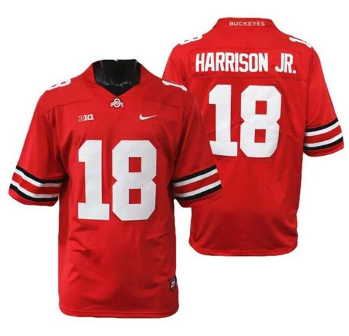 Youth Nike Ohio State Buckeyes #18 Marvin Harrison Jr Jersey Red NCAA College Football