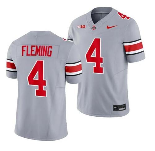 Youth Nike Julian Fleming Jersey Ohio State Buckeyes #4 2023 Alternate Gary Limited Football