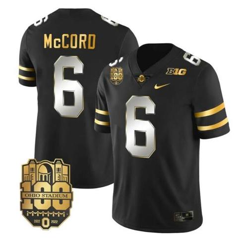 Youth Nike Ohio State Buckeyes Kyle McCord Jersey #6 College Football Stitched Black Limited