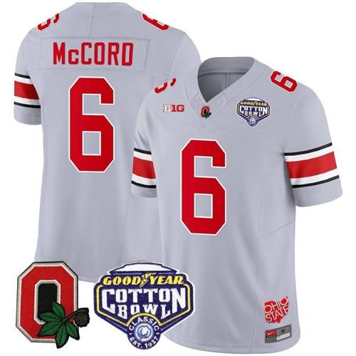 Youth Nike Kyle Mccord Jersey #6 Ohio State Buckeyes Good Year Cotton Bowl Patch Football Gray