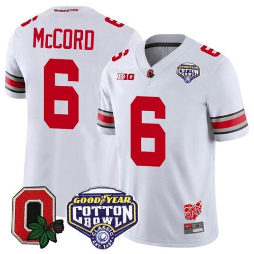 Youth Nike Kyle Mccord Jersey #6 Ohio State Buckeyes Good Year Cotton Bowl Patch Football White