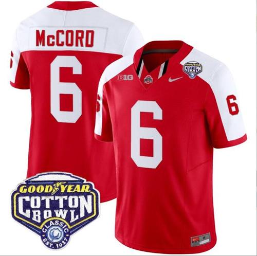 Youth Nike Kyle Mccord Jersey #6 Ohio State Buckeyes Cotton Bowl Patch Vapor Football Red Alternate