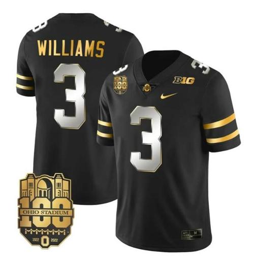 Youth Nike Ohio State Buckeyes Miyan Williams Jersey #3 College Football Stitched Black Limited