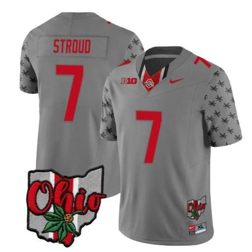 Youth Nike Ohio State Buckeyes CJ Stroud Jersey #7 College Football Stitched Alternate 2023 Gray