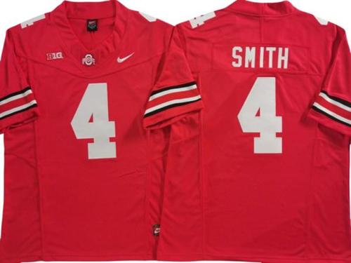 Youth Nike Jeremiah Smith Jersey #4 Ohio State Buckeyes Vapor F.U.S.E. College Football Limited Red