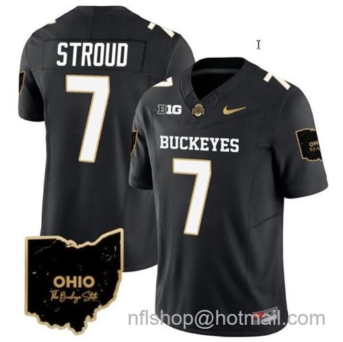 Youth Nike CJ Stroud Jersey #7 Ohio State Buckeyes College Football Stitched Special Vapor Limited Black