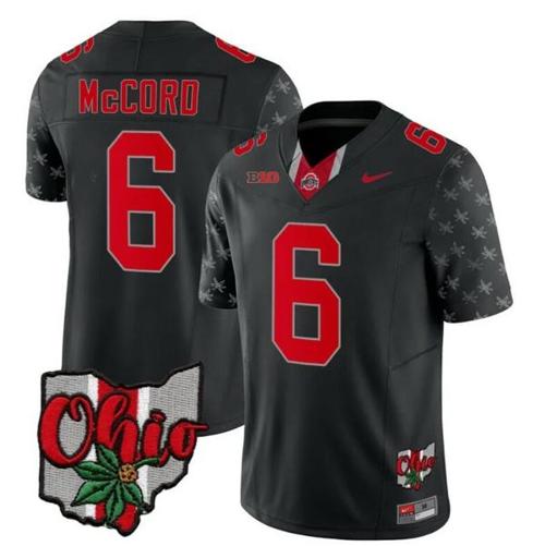 Youth Nike Ohio State Buckeyes Kyle Mccord Jersey #6 College Football Stitched Alternate 2023 Black Limited