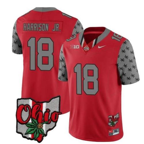 Youth Nike Ohio State Buckeyes Marvin Harrison Jr Jersey #18 College Football Stitched Alternate 2023 Red