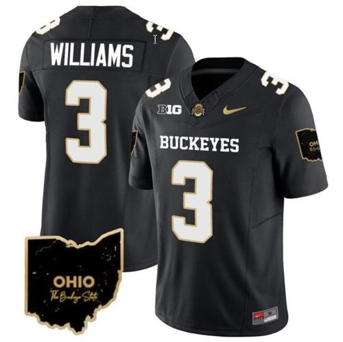 Youth Nike Miyan Williams Jersey #3 Ohio State Buckeyes College Football Stitched Special Vapor Limited Black