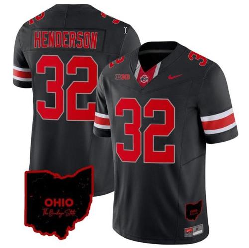 Youth Nike Treveyon Henderson Jersey #32 Ohio State Buckeyes College Football Stitched Vapor Limited Ohio Patch Black