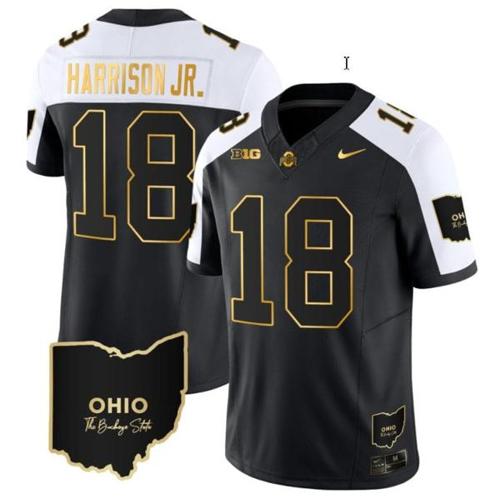 Youth Nike Marvin Harrison Jr Jersey #18 Ohio State Buckeyes College Football Stitched Special Vapor Limited Ohio Patch Alternate