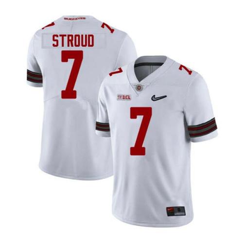 Youth Nike Ohio CJ Stroud Jersey #7 Limited White Alumni Football