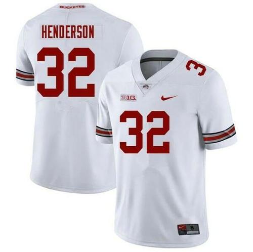 Youth Nike Ohio State Henderson Jersey #32 Football White