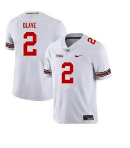 Youth Nike Ohio State Buckeyes #2 Chris Olave Football Jersey White