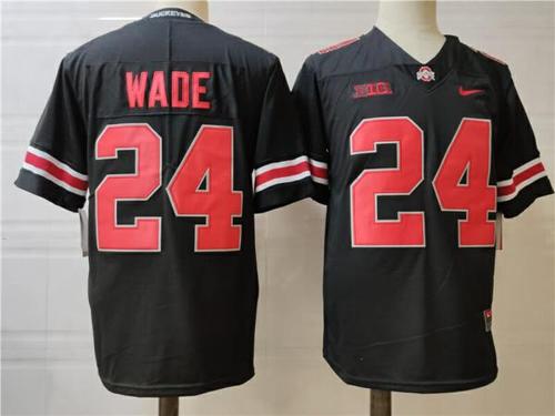 Youth Nike Ohio State Buckeyes #24 Wade College Football Jersey Black