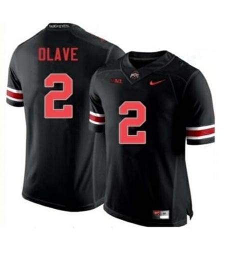 Youth Nike Ohio State Buckeyes #2 Chris Olave Football Jersey Black