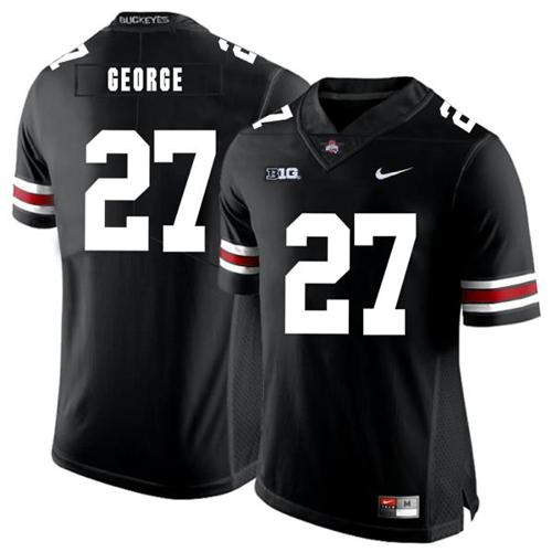 Youth Nike Ohio State Buckeyes #27 Eddie George Football Jersey Black