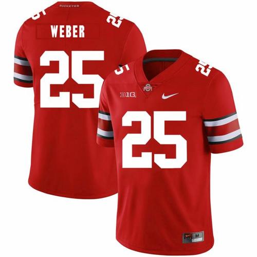 Youth Nike Ohio State Buckeyes #25 Mike Weber Football Jersey Red