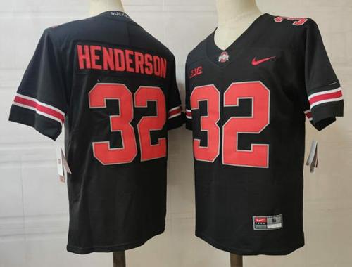 Youth Nike OSU Henderson Jersey #32 NCAA Football Black