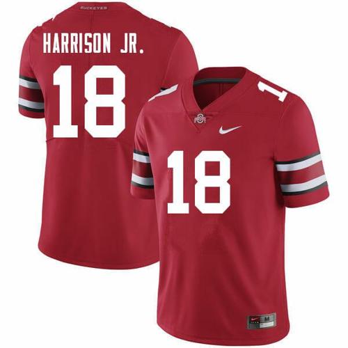 Youth Nike Ohio Harrison Jr Jersey #18 College Football Scarlet