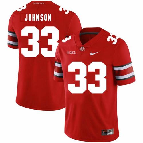 Youth Nike Ohio State Buckeyes #33 Pete Johnson Football Jersey Red