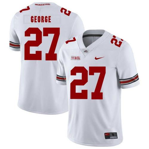 Youth Nike Ohio State Buckeyes #27 Eddie George Football Jersey White