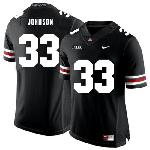 Youth Nike Ohio State Buckeyes #33 Pete Johnson Football Jersey Black