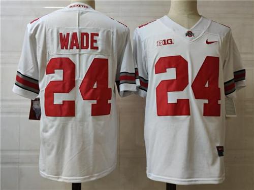 Youth Nike Ohio State Buckeyes #24 Wade College Football Jersey White