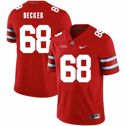 Youth Nike Ohio State Buckeyes #68 Taylor Decker Football Jersey Red